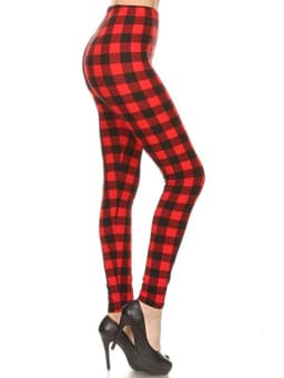 CUHAKCI Graffiti Leggings Floral Patterned Print Leggins For Women Leggings Houndstooth Sale Elastic Design Vintage Leggins W056