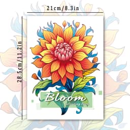 Spiral Coloring book -30 Sheets adult coloring book, 11.2x 8.3 inches, 100g thick paper, drawing book, homecoming holiday gift