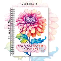 Spiral Coloring book -30 Sheets adult coloring book, 11.2x 8.3 inches, 100g thick paper, drawing book, homecoming holiday gift