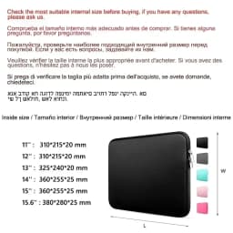 High Quality Laptop Bag Soft Cover 12 13 14 15 17 Inch for Macbook Huawei Xiaomi Hp Dell Lenovo Notebook Accessories