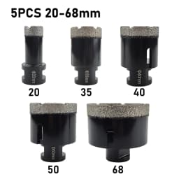 1 Pcs M14 Thread Diamond Dry Vacuum Brazed Drilling Core Bits Set porcelain tiles crowns Drill Granite Marble Hole Saw Tools