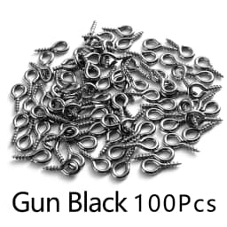 100Pcs 4x8mm Small Tiny Mini Metal Eyepins Hooks Eye Pins Eyelets Screw Threaded Clasps Hooks For Diy Jewelry Making Findings