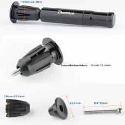 Deemount Bicycle Tubeless Tyre Repair Tool Set Bar End Hidden Glue Free Mountain Bike Tyre Drill Puncture Repair Tool