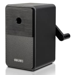 DELI Adjustable Pencil Sharpener with Long Lasting Blade Hand Crank Table Sharpeners Machine Stationery
