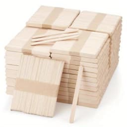 Leeseph Craft Sticks Ice Cream Sticks Wooden Popsicle Stick 11.4cm Length Treat Ice Pop For Beverage Resin Mold Handmade Tools