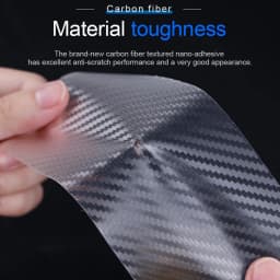 SEAMETAL 3D Carbon Fiber Car Protective Film Door Threshold Protector Anti Scratch Stick Edge Guard Wear Resistant Waterproof