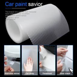 SEAMETAL 3D Carbon Fiber Car Protective Film Door Threshold Protector Anti Scratch Stick Edge Guard Wear Resistant Waterproof