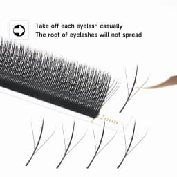 XIUSUZAKI W Shaped Bloom 2D 3D 4D 5D 6D 7D 8D Automatic Flowering Premade Fans Eyelashes Extensions Natural YY Individual Lashes