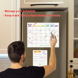 Magnetic Calendar For Fridge Monthly Weekly Planner Calendar Table Dry Erase Whiteboard Fridge Sticker Message Board Menu