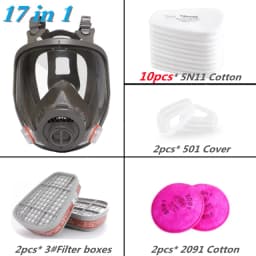Three-port Multi-purpose 6800 Gas Mask Industrial Spraying Replaceable Filter Organic Vapor Welding Spray Paint Insecticide