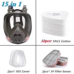 Three-port Multi-purpose 6800 Gas Mask Industrial Spraying Replaceable Filter Organic Vapor Welding Spray Paint Insecticide