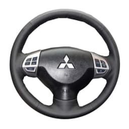 Hand-Sewing Artificial Leather Steering Wheel Cover For Mitsubishi Lancer X 10 2007-2015 Outlander 2006-2013 ASX 2010-2013 Colt