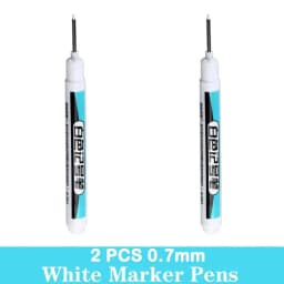 1/5 PCS White Marker Pens Oily Waterproof White Graffiti Sketching Markers Stationery Deep Hole Marker White Permanent Paint