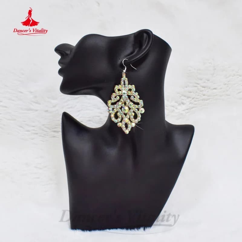 BellyDance ModernDance Earrings Customization Senior AB Stones Accessory Belly Dance Competition Accessory