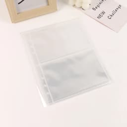 A5 Transparent Card book Loose Leaf 6-hole Photo Storage Inner Page Binder Collect Book Idol Photo Card Holder Photocards Album