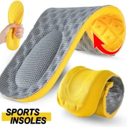 Unisex Memory Foam Arch Support Insoles, Soft Comfort Shoe Pads, Shock Absorbing Inserts for Sneakers, Foot Care for Long Time