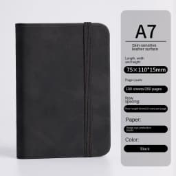 Mini Book A7 Small Notebook Portable Portable Notepad Small Pocket Skin Feeling Leather Waterproof Notes school supplies
