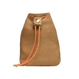 New Cow Leather Women's and Men's Drawstring Change Vintage Coin Bag Headphone Strap Purse Storage Bag For Man And Woman