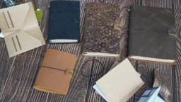New Notebook 100% Genuine Leather Diary Handmade Vintage Cowhide Sketchbook Notepad TN Traveler Portable Notebook Cove