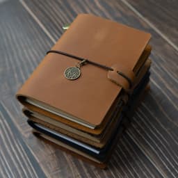 New Notebook 100% Genuine Leather Diary Handmade Vintage Cowhide Sketchbook Notepad TN Traveler Portable Notebook Cove