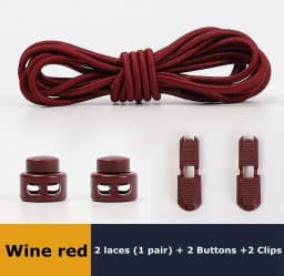No Tie Shoe Laces Suitable for All Shoes Round Spring Lock Elastic Shoelaces Quick Wear in 1 Second Hiking Sports Lazy Shoelace