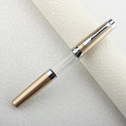 Press Type Ink Suction 3024 Fountain Pen EF Nib Olive Green Transparent Barrel for Calligraphy Signature A7555