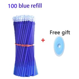 100 Pcs/set Kawaii Erasable Refill Erasable Pens Gel Pen Sketch Writing Stationery for Notebook School Supplies Cute Kids Pencil