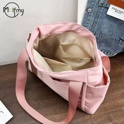 Women's Bag Designer Luxury Bags Nylon Commuting Shoulder Handbag Solid Color Tote Bag Mommy Large Capacity Vacation Handbag2024