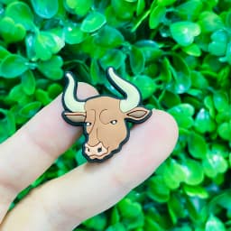 1-10Pcs Cook Cow Ham Croissant Children Garden Shoes Charms Buckle Italia Spain Clog Accessories DIY Party Gifts