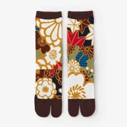 Colorful Cartoon Combed Cotton Women's Two Toe Socks Grapes Waves Carp Japanese Harajuku Funny Cute Sandals Tabi Socks Sokken