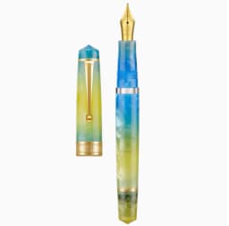 Asvine P20 Piston Filling Fountain Pen Luxury Elegant Acrylic Golden Clip EF/F/M Nib Office School Writing Supplies Stationery