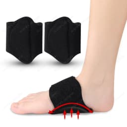 1 Pair Arch Support Brace Non-Slip Cushion Sole Foot Arch Support Plantar Fasciitis Heel Pain Aid Feet Care Absorb Shock Pads