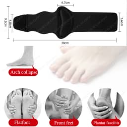 1 Pair Arch Support Brace Non-Slip Cushion Sole Foot Arch Support Plantar Fasciitis Heel Pain Aid Feet Care Absorb Shock Pads