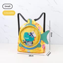 Children Swim Bag Dry Wet Separation Waterproof Storage Bag for Boys Girls Sport Fashion Portable Cute Cartoon Kids Backpack