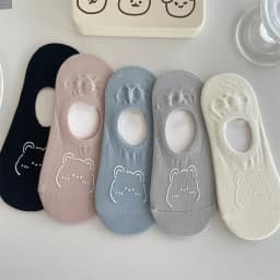 5 Pairs/Lot Cartoon Cat Fox Bear Socks Cute Animal Women Summer Funny Short Ankle Sokken Dropship