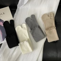 High Quality Combed Cotton Split Toe Woman Socks Solid Color Simple Comfortable Soft Two-Toed Japanese Harajuku Women's Tabi Sox