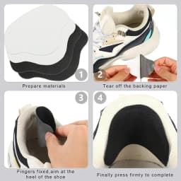 4pcs Sports Shoes Repair Stickers Suede Heel Protector Anti-Wear Repair Holes Self-adhesive Patches Insoles Pad Foot Care Insert