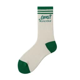 Cotton Japanese Mid-Tube Socks for Women Men New Green Socks Ins Trendy Autumn Winter Sports Socks Letter Striped Harajuku Sock