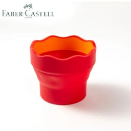 Faber-Castell Clic & Go Folding Mini Paint Bucket with Sakura Watercolor Pen Brush Paint Washer Cleaner Drawing Tools Art Supply