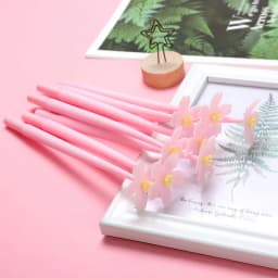 New Soft Glue Flower Neutral Pen Beautiful Water Pen Girl Heart Series Creative Stationery Student Office Supplies