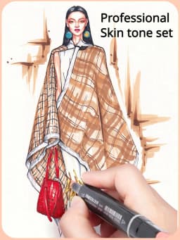 FINECOLOUR EF102 Double-headed Skin Color Markers Oily Alcohol Sketch Drawing Dual Art Marker pen School Art Supplies