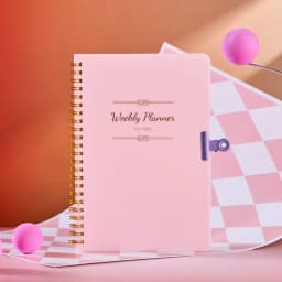 Planner Schedule Agenda Efficiency Notebook Daily Weekly Monthly Diary Journal for Students School Office Stationery Supplies