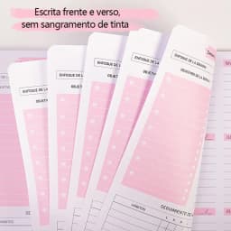 Planner Schedule Agenda Efficiency Notebook Daily Weekly Monthly Diary Journal for Students School Office Stationery Supplies