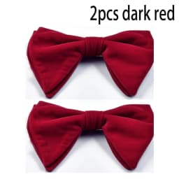 Mens Oversized Bow Tie Solid Velvet Bowtie Wedding Party Tuxedo Adjustable Necktie Big Bow Tie