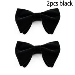 Mens Oversized Bow Tie Solid Velvet Bowtie Wedding Party Tuxedo Adjustable Necktie Big Bow Tie