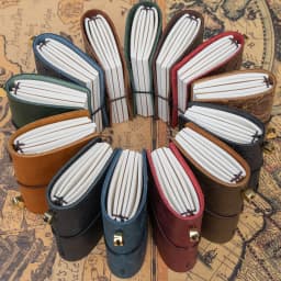 Vintage Leather Traveler's Notebook: 3 x 32 Page Refills, 100g Paper, Personalized leather journal,Portable Diary book