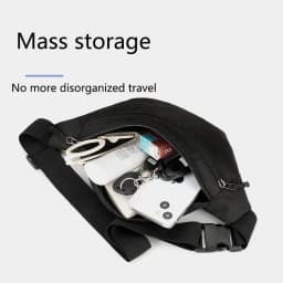 New Fashion Chest Bag For Men Black Waist Bag High Quality Women Shoulder Bag Multifunction Male Fanny Pack Crossbody Small Bag