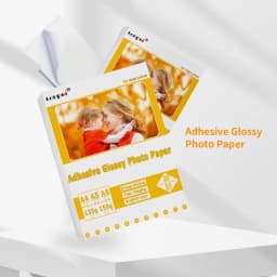 Adhesive Backed Photo Paper A4 A5 A6 Single-Sided Glossy Sticker 135G 150G Inkjet Printer Use Self-adhesive Photo Paper