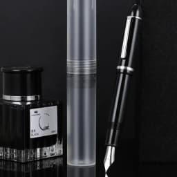 JINHAO X159 Acrylic Fountain Pen Black Color Ink Pen Student Business School Office Supplies Calligraphy Pens Stationery PK 82