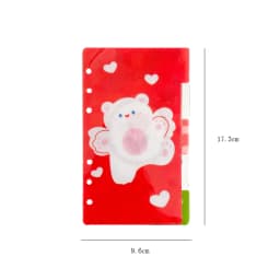 A6 PVC Index Divider 6 Holes For Binder Planner Notebook Stationery Notebook Paper Divider Accessories